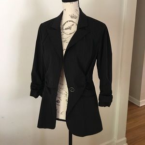Charlotte Russe Black Pinstriped Blazer